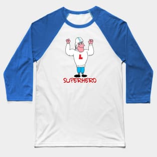 SuperHero Letterman Baseball T-Shirt